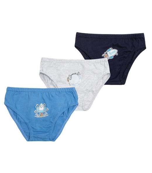 Image_Kit 3 Cuecas Slip Infantil Select Unica