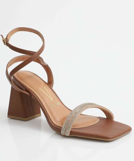 Image_Sandália Feminina Salto Grosso Vizzano Caramelo
