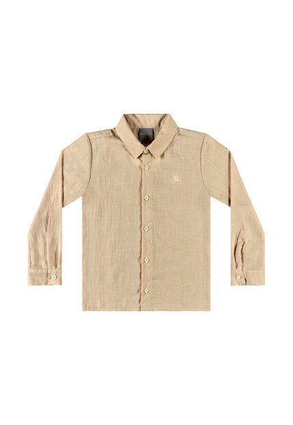 Camisa Manga Longa em Tecido para Menino Quimby
