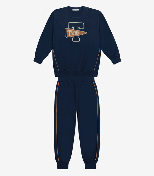 Conjunto Blusão com Calça Masculino Trick Nick Azul