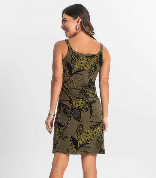 Vestido Estampado Rovitex Verde