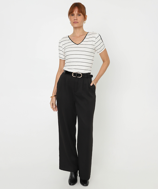 Blusa Feminina Open Shoulder Listrada Marisa Off White