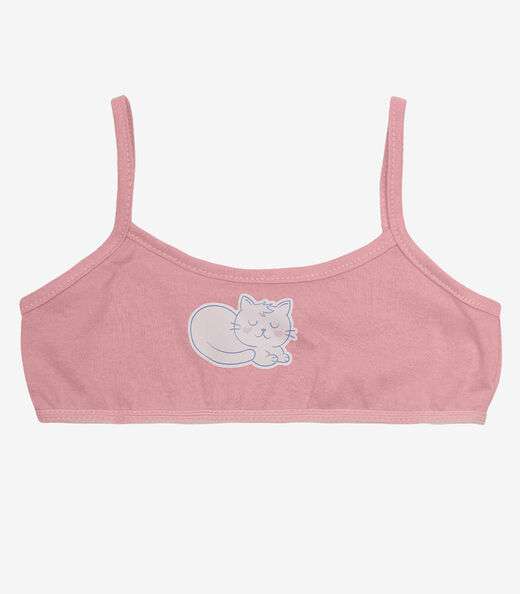 Conjunto Infantil Calcinha e Top Select Rosa