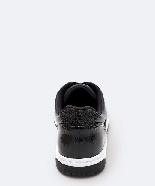 Tênis Feminino Casual Recorte Ramarim Preto