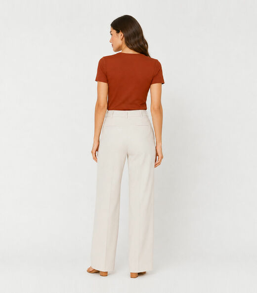 Blusa Feminina Justa Em Malha Classic Infinita Cor Marrom