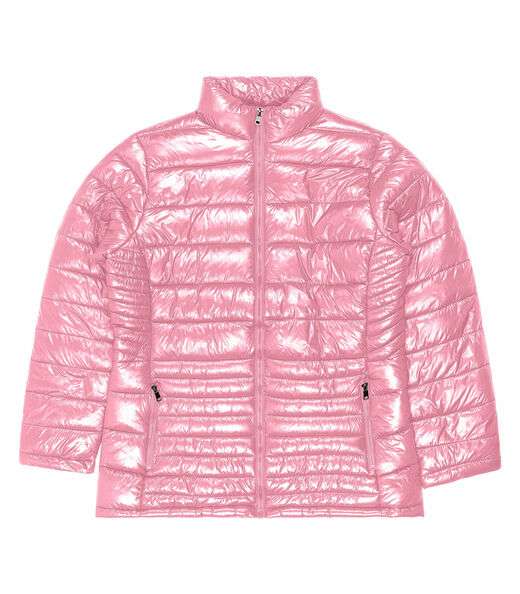 Jaqueta Plus Size Microfibra Secret Glam Rosa