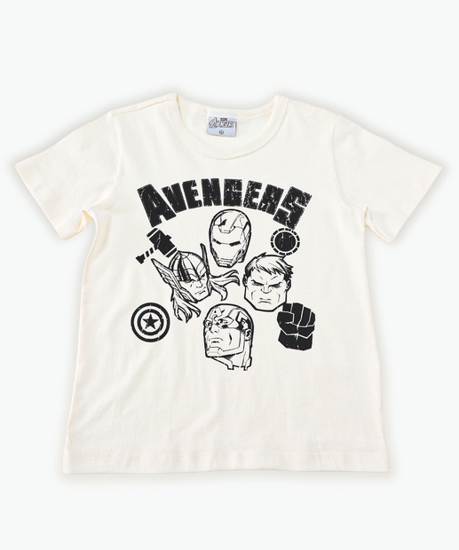 Image_Camiseta Infantil Vingadores Tam 4 a 10 Off White