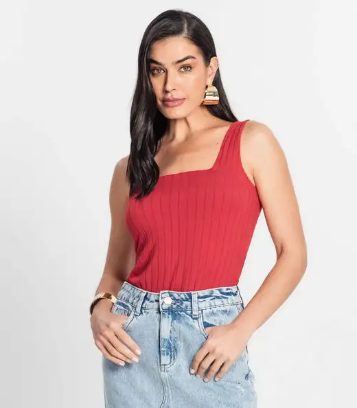 Image_Regata Canelada Feminina Infinita Cor Vermelho