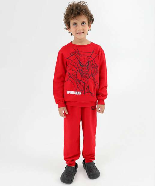 Casaco Infantil Moletom Homem Aranha Marvel Tam 4 a 10 Vermelho