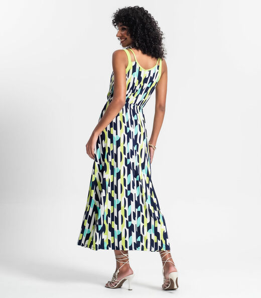 Vestido Midi De Alça Rovitex Verde