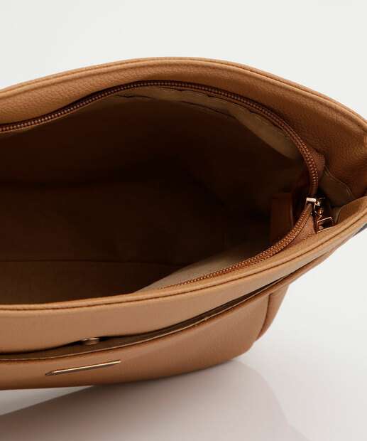 Bolsa Transversal Crossbody Feminina Marisa Bege