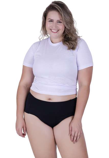 Kit 3 Calcinhas Princesa Plus Microfibra Concept Lingerie Multicolorido