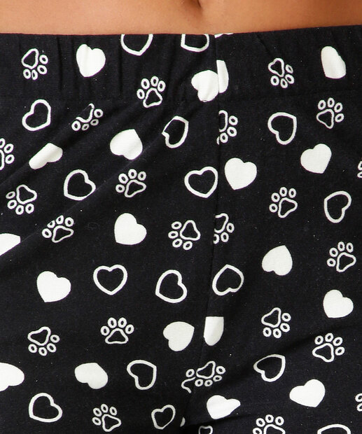 Pijama Americano Feminino Estampado Manga Longa Marisa