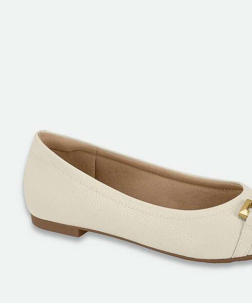 Sapatilha Feminina Bico Fino Modare Branco