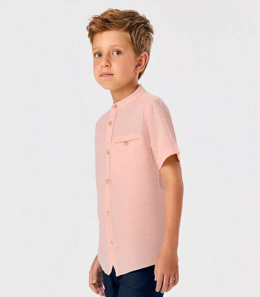 Conjunto Menino Camisa Com Bermuda Trick Nick Rosa