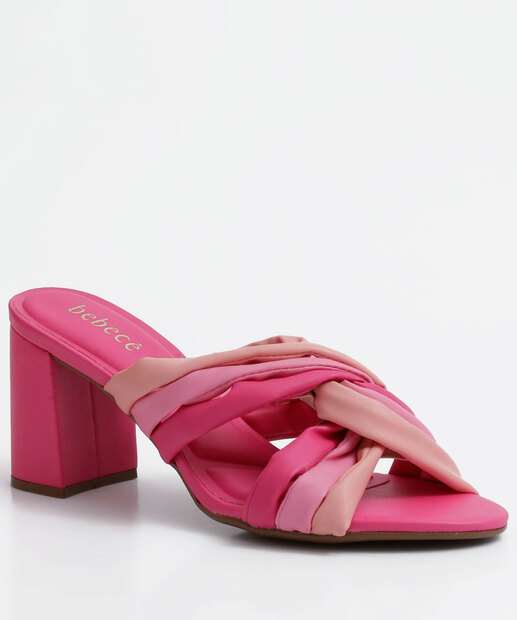 Tamanco Feminino Salto Grosso Tiras Bebecê