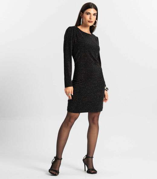 Vestido Manga Longa Endless Preto