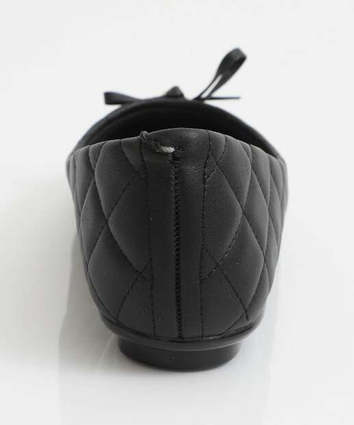 Sapatilha Feminina Bico Redondo Moleca Preto