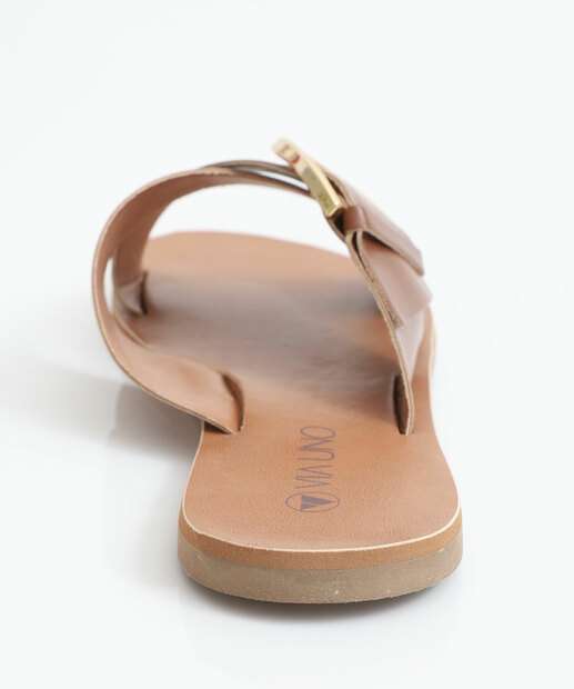 Rasteirinha Feminina Via Uno Marrom