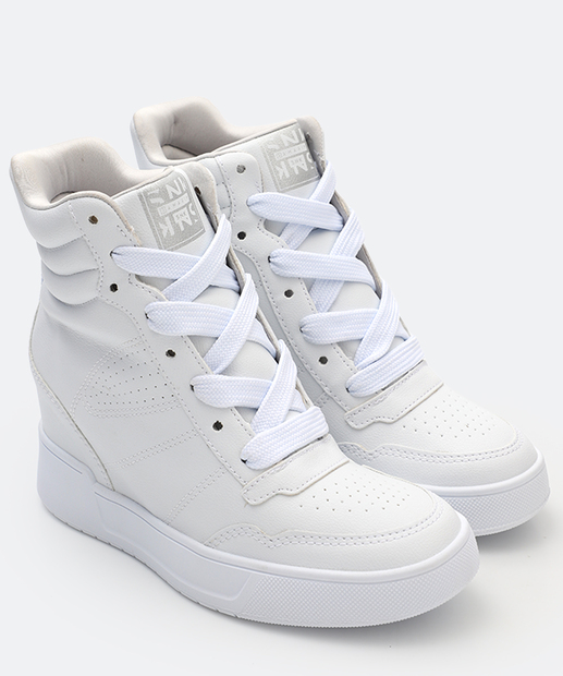 Tênis Feminino Cano Alto Sneaker Ramarim Branco