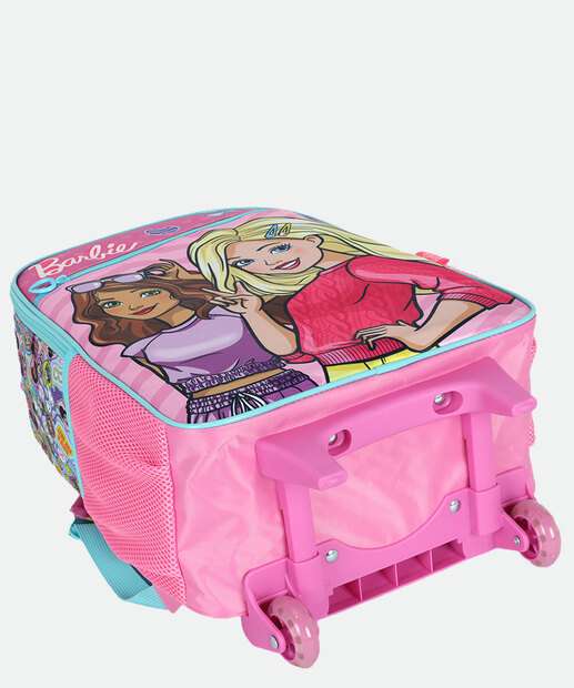 Mochila Mala Com Rodas Infantil Barbie