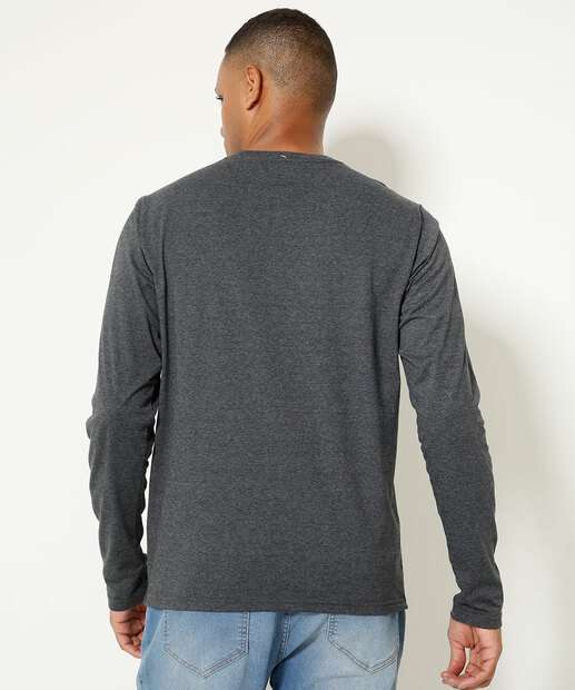 Camiseta Masculina Básica Manga Longa MR 