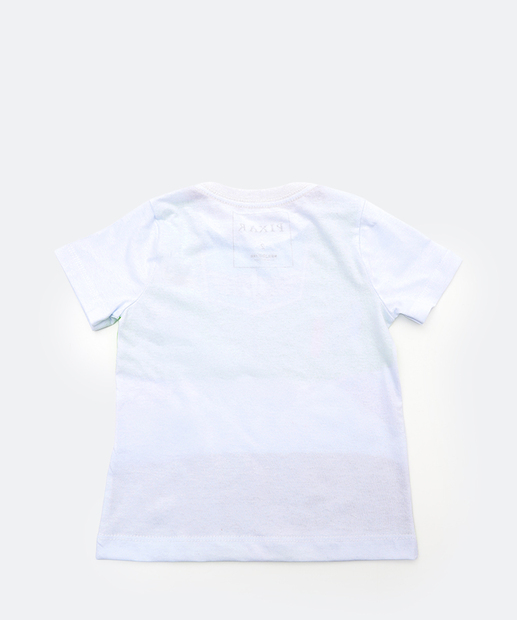 Camiseta Infantil Toy Story Buzz Máscara Tam 1 a 3 Branco