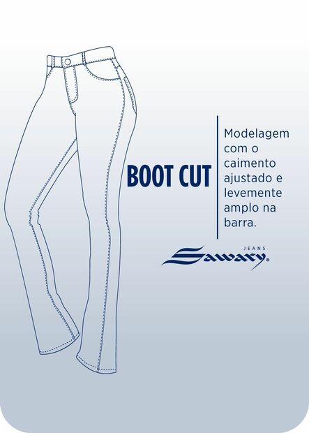 Calça Jeans Sawary Boot Cut - 282692
