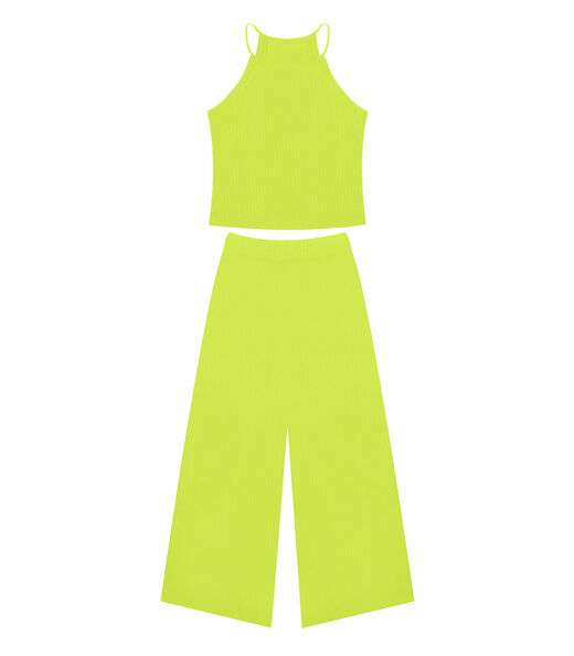 Conjunto Feminino Blusa Com Pantacourt Rovitex Verde