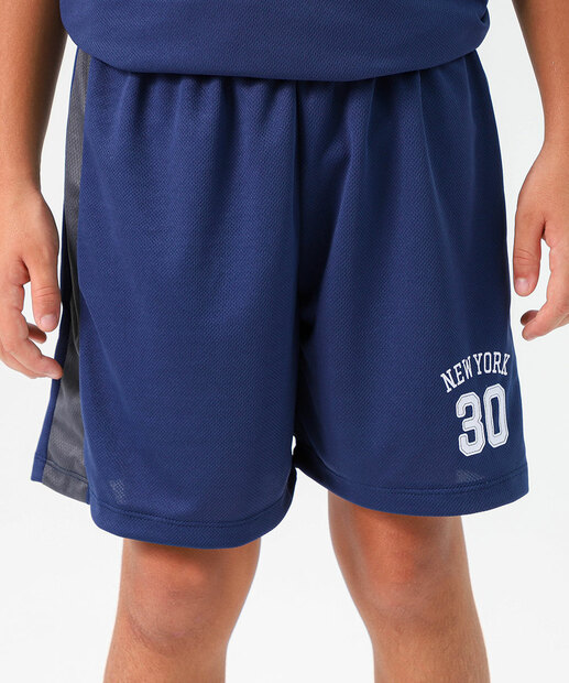 Bermuda Juvenil Basquete Marisa Tam 10 a 16 Azul