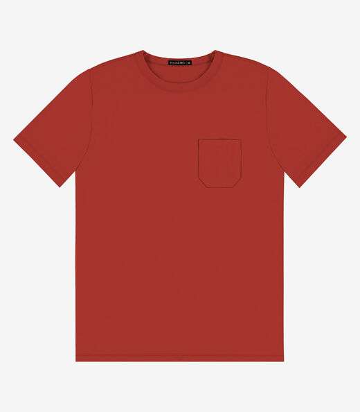 Image_Camiseta Masculina em Meia Malha Diametro Vermelho