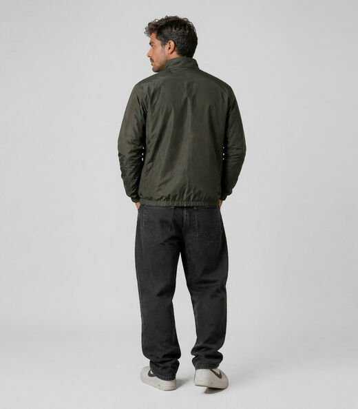 Jaqueta Masculina Forrada Em Nylon Sea Surf Verde