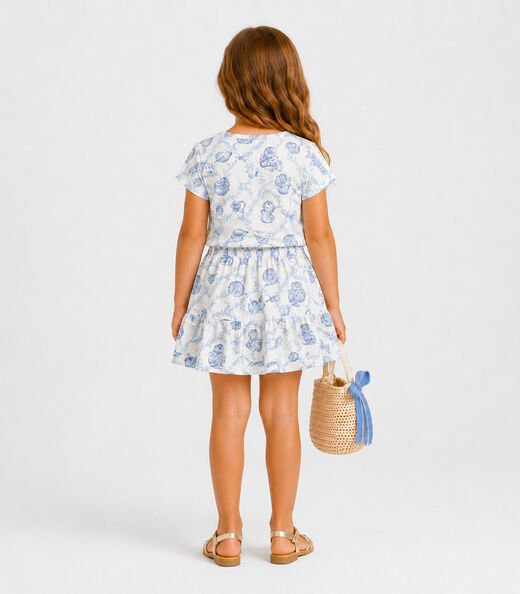 Conjunto Infantil Menina Saia e Blusa Select Bege