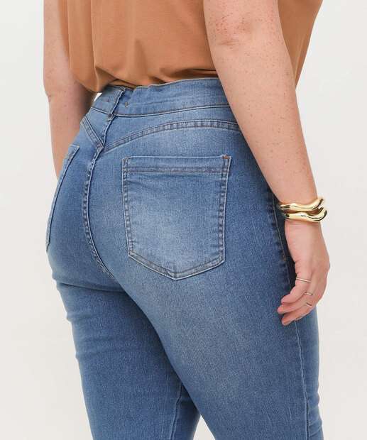 Calça Plus Size Feminina Jeans Skinny