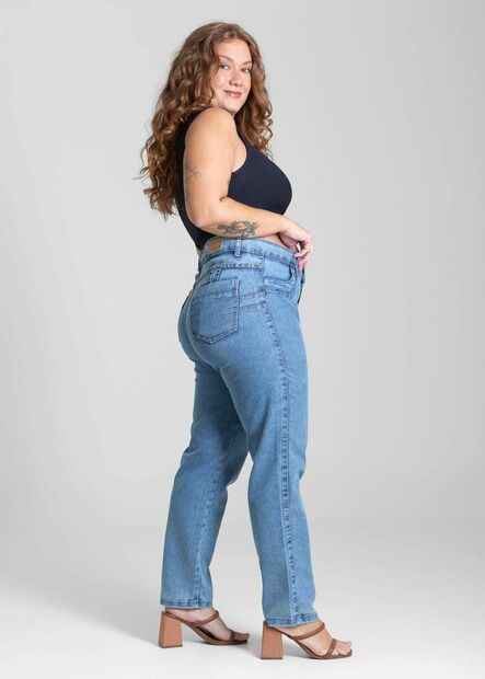 Cal?a Jeans Sawary Plus Size Levanta Bumbum - 282104