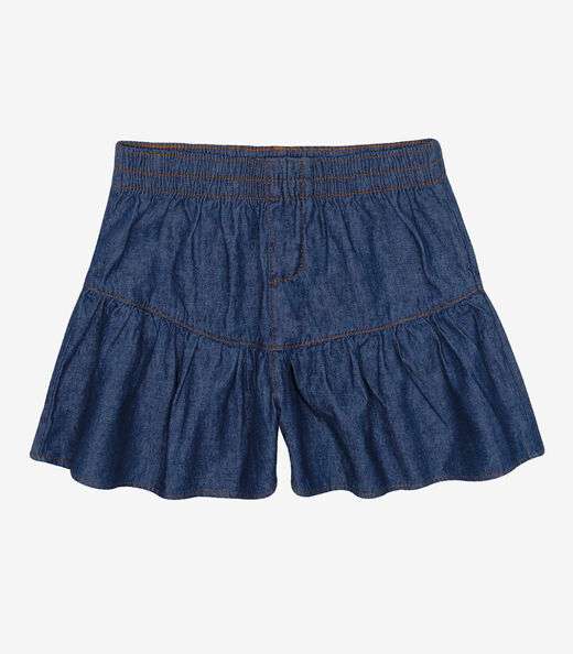 Shorts Menina Jeans Trick Nick Azul