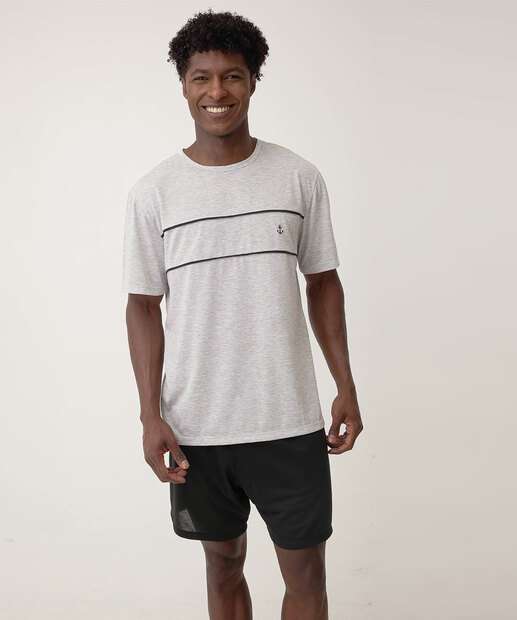 Image_Pijama Masculino Listras Manga Curta Marisa Cinza