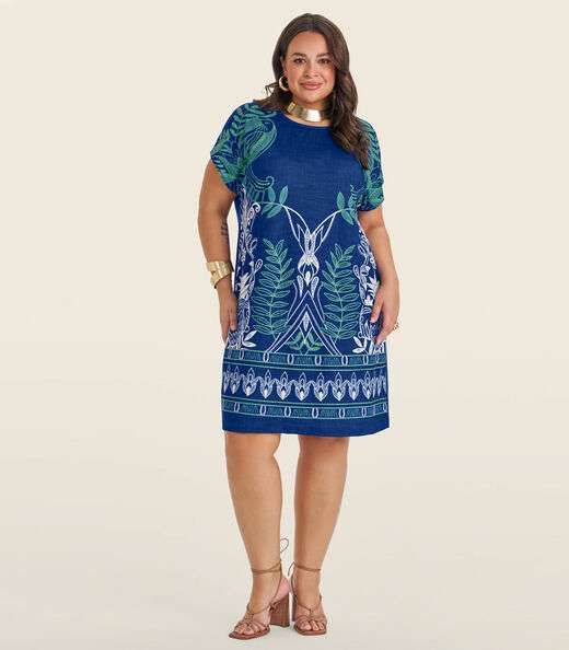 Image_Vestido Curto Plus Size Secret Glam Azul