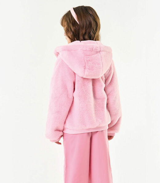 Blusa Infantil Feminina Manga Longa Trick Nick Rosa