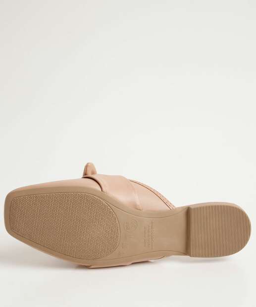 Mule Feminino Bico Quadrado Laço