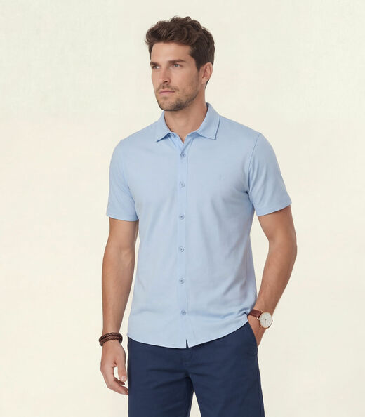 Image_Camiseta Masculina Cotton Leve Diametro Azul