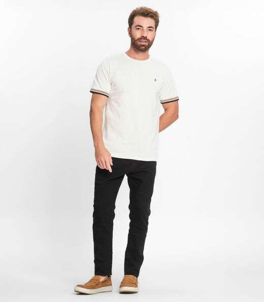 Camiseta Básica Masculina Diametro Bege