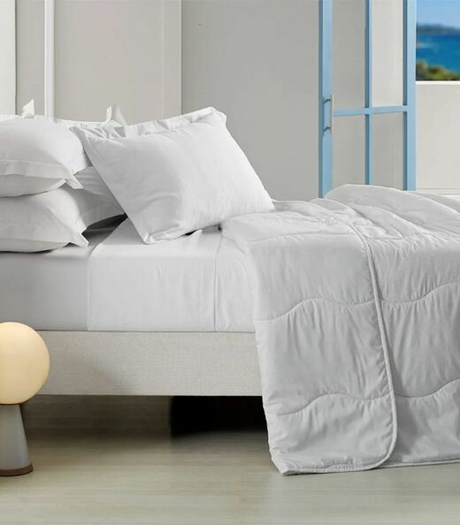 Edredom Verano Queen Toque Acetinado Altenburg Branco
