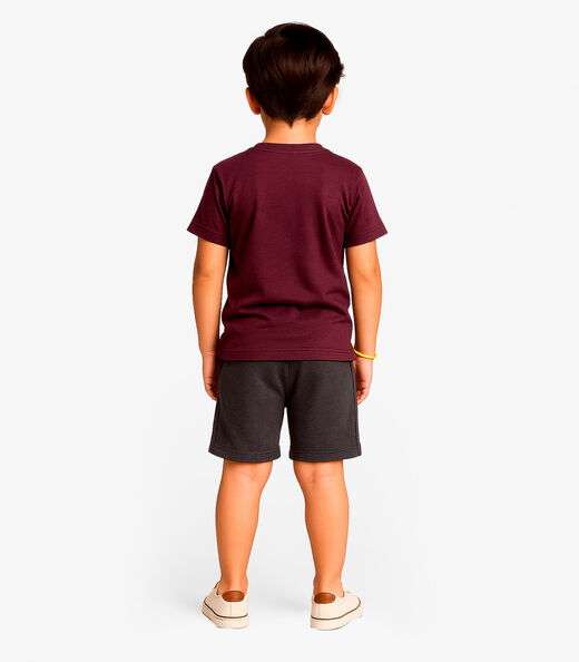 Conjunto Infantil Camiseta com Bermuda Select Roxo