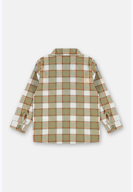 Camisa Infantil Para Menino Xadrez Up Baby