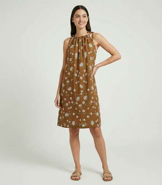 Image_Vestido Curto Feminino Em Viscolinho Select Marrom