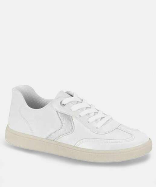 Image_Tênis Feminino Casual Recorte Beira Rio Branco