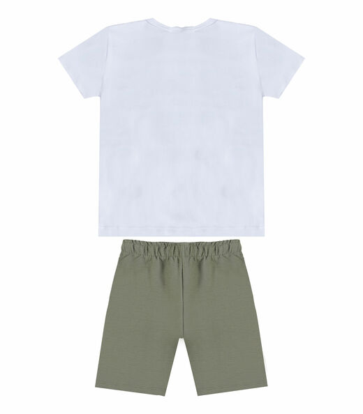Conjunto Masculino Camiseta E Bermuda Select Verde