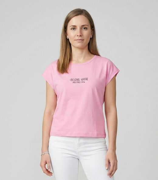 Image_Blusa Feminina Com Estampa Localizada Infinita Cor Rosa