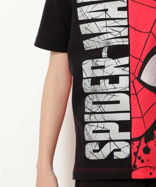 Camiseta Infantil Homem Aranha Marvel Tam 4 a 10